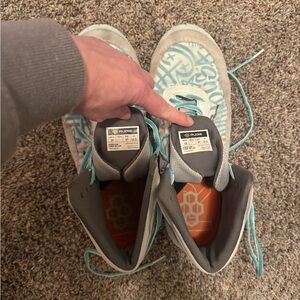 RUDIS Men's Wrestling Shoes - Grey, Blue and White